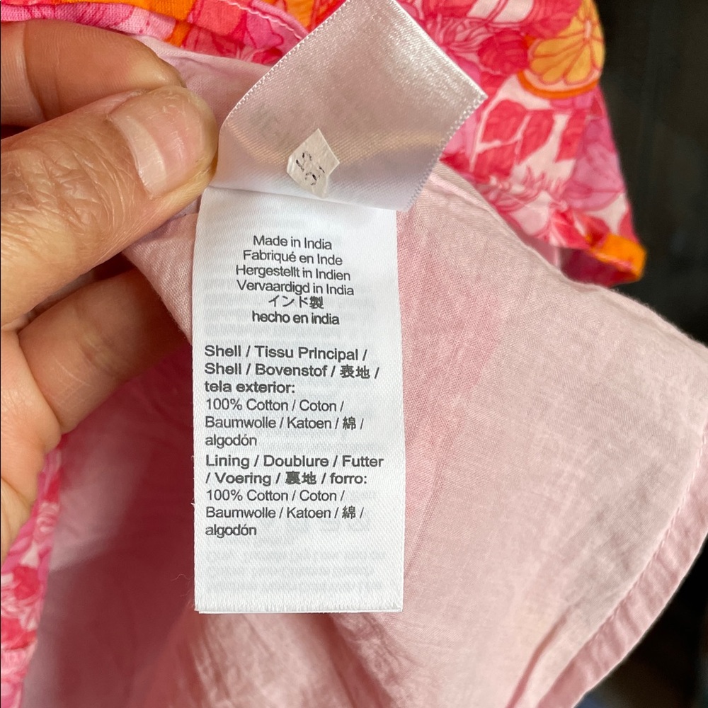 Crewcuts Pink and Orange Floral Kids Dress - Picture 5 of 5